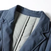Men's casual suits for autumn and winter 2022, with seamless inner lining of mulberry silk and cotton, are a trend of light luxury single-style warm jackets for young people Application Scenario